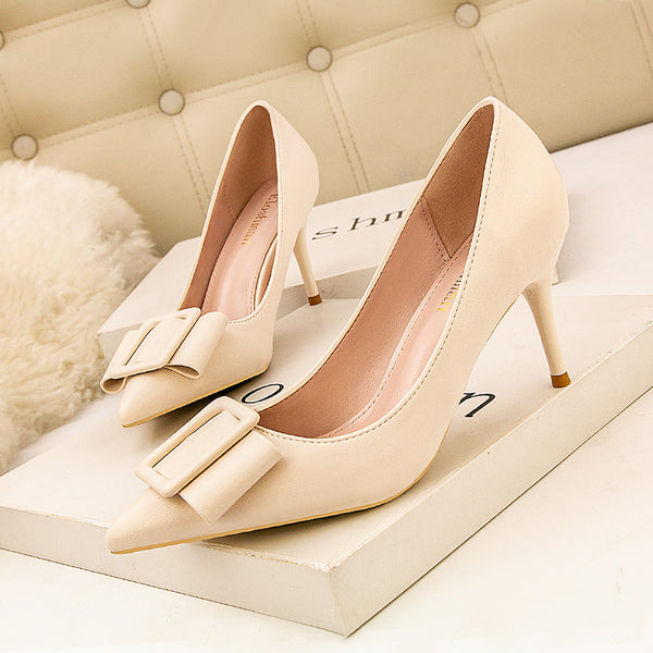 Elegant Buckle Pumps