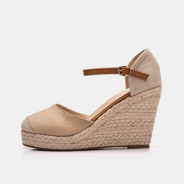 Braided Hemp Wedge Sandals