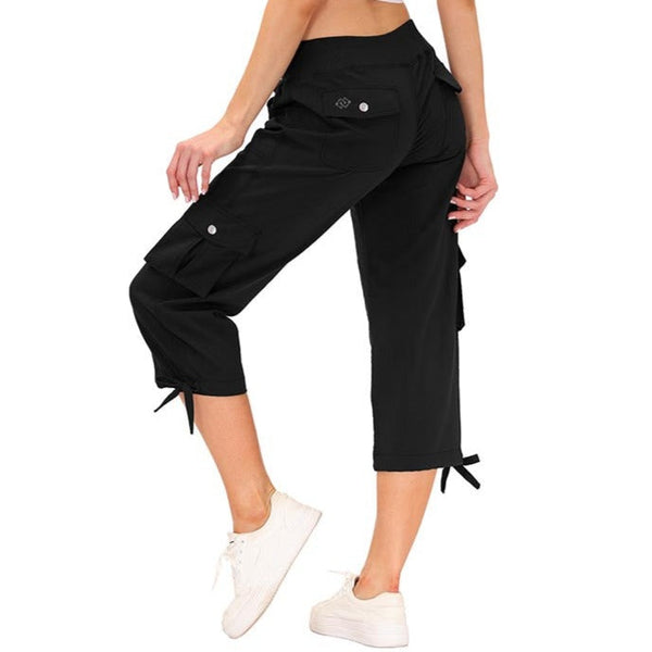 Women's quick-drying outdoor sports loose casual capri pants