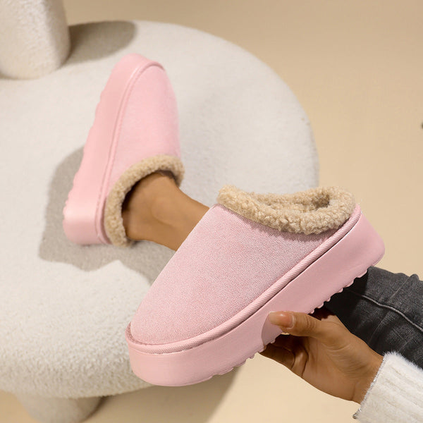 Gerbera Platform Plush Slippers