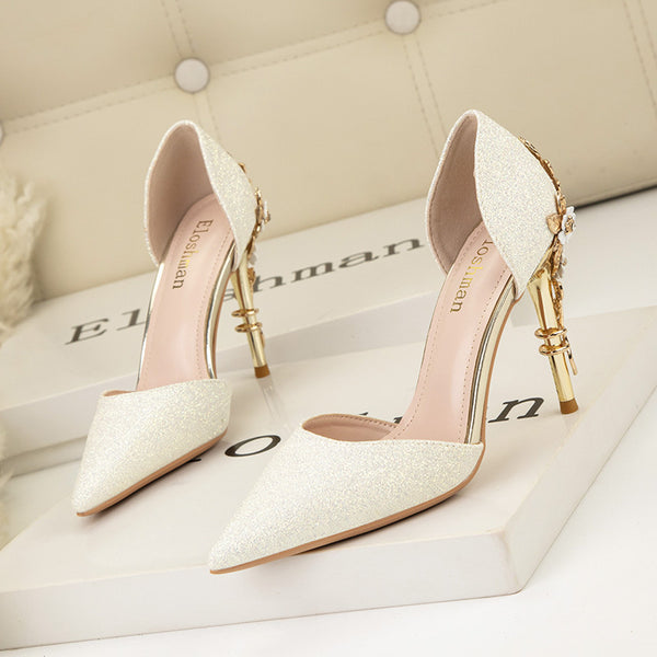 Exquisite Flowers Wedding Pumps