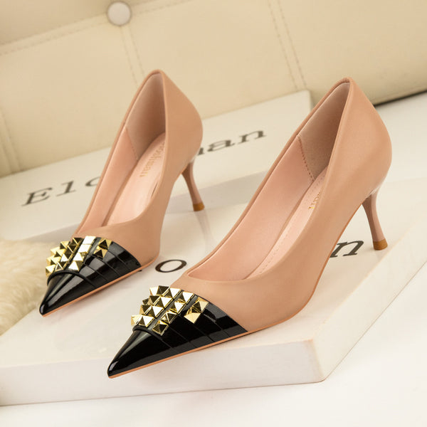 Elegant Studs Pumps