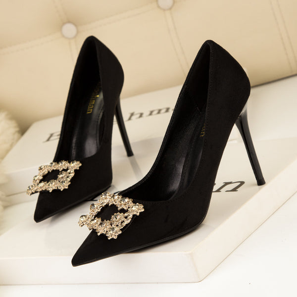 Elegant Rhinestone Pumps