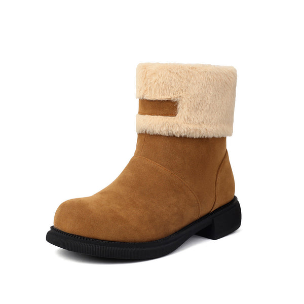 Tillbuy Furry Snow Boots